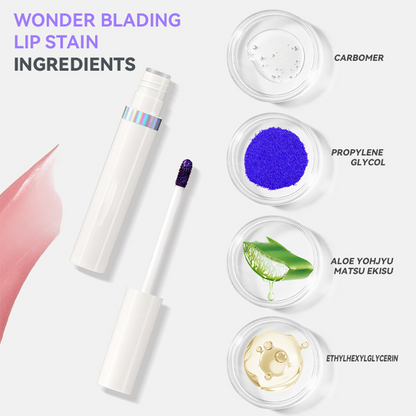 Peel-off lip stain; long-lasting and waterproof; transfer-proof and fade-resistant.