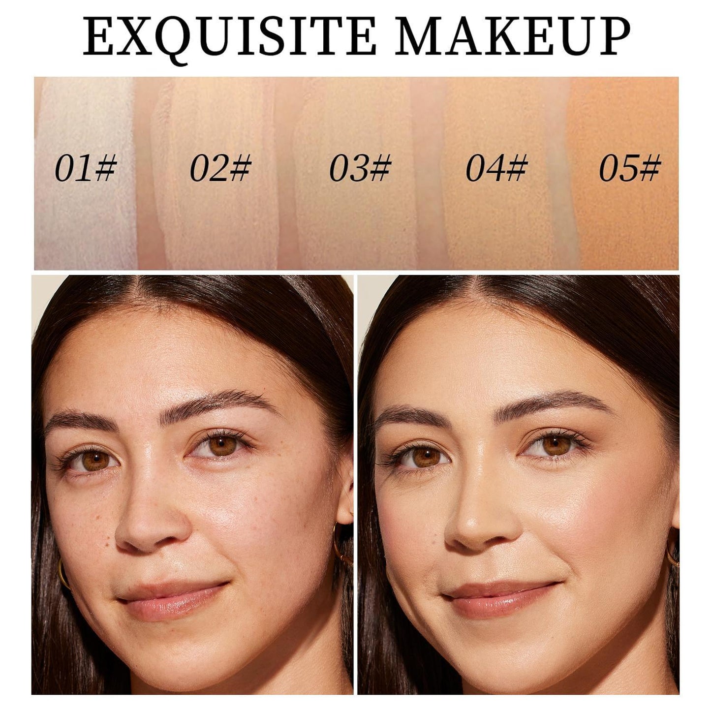 Dual-ended illuminating concealer and foundation stick (with built-in brush): waterproof and sweat-resistant, it glides on for an even, flawless finish, creating a radiant, luminous complexion.