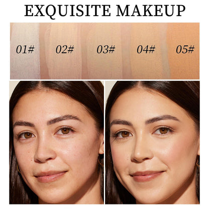 Dual-ended illuminating concealer and foundation stick (with built-in brush): waterproof and sweat-resistant, it glides on for an even, flawless finish, creating a radiant, luminous complexion.